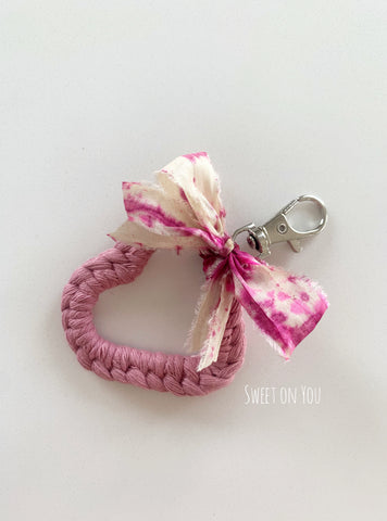 HEARTED KEYRING