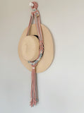 MULTI COLOURED MACRAMÈ HAT HANGER