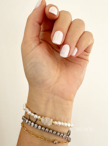 CLEAR QUARTZ BRACELET